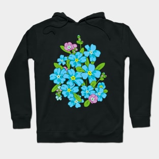 Forget-Me-Not. Flowers Hoodie